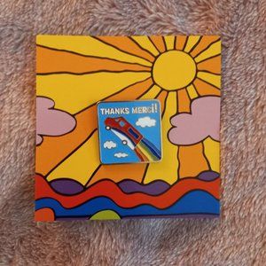 Canada Post "Thanks Merci!" card, box, and enamel pin - Collectors item